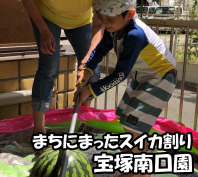 宝塚南口園 スイカ割り